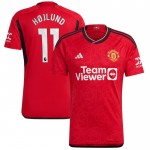 Nogometni Dresovi Manchester United Hojlund 11 Domaći 2023-24 Kratkih Rukava